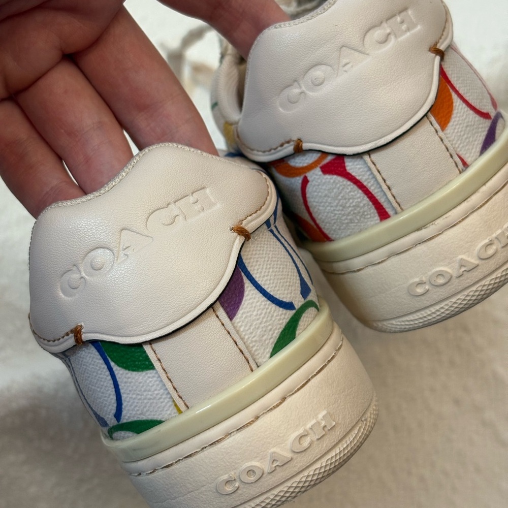 💖🌈 Rare Rainbow Coach Sneakers 🌈💖 - Picture 4 of 8